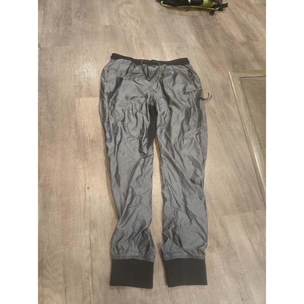 Nike T2 Woven Tech Women's Medium Deep Pewter Lightweight Athletic Joggers